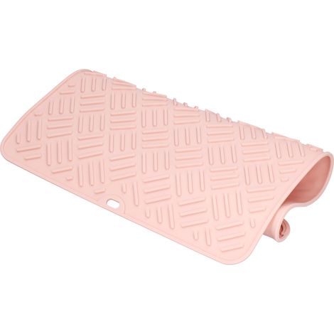 Silikon-Wärmeisolierungsmatte, Tischplatte, hitzebeständig, wasserdicht, Silikonmatte für Küche und Haushalt (Pink, 45 x 35 cm) (1/5)