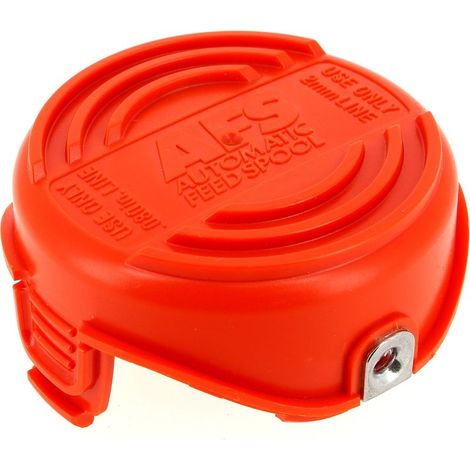 Black & Decker - Couvercle de bobine de tondeuse à gazon - Modèles compatibles : GL7033, GL8033, GL9035, GL933 - Matériau plastique orange - Convient aux fils de coupe de 1,6 mm pour une coupe précise (1/3)