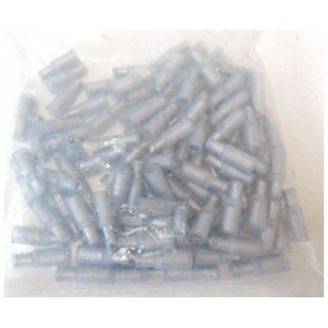 Fiche cylindrique femelle préisolée 5mm PIDG Bleu 1 à 2.6mm² (sachet de 100) TYCO ELECTRONICS 1856389-9