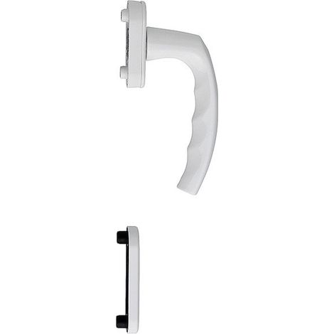 HOPPE® Fenstertürgriff-Halbgarnitur Atlanta 0530/U26/49PNS, innen, Aluminium, 11813374 (1/3)
