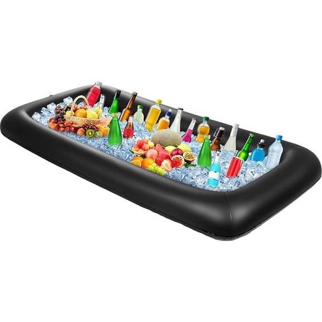 Aufblasbare Ananas-Kühlbox (80 x 53 cm) mit 6 Becherhaltern – Tropische schwimmende Bar für Getränke und Snacks, für Pool-, Strand- und Gartenpartys (1/5)
