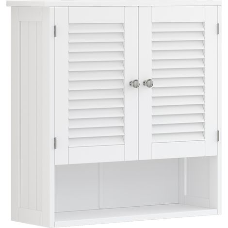 Hängeschrank Riad, Weiß, 60 x 66 cm mit 2 Türen, Vicco