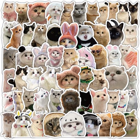 Lot de 60 stickers, stickers scrapbooking, autocollants autocollant stickers scrapbooking esthétique ordinateur (1/5)