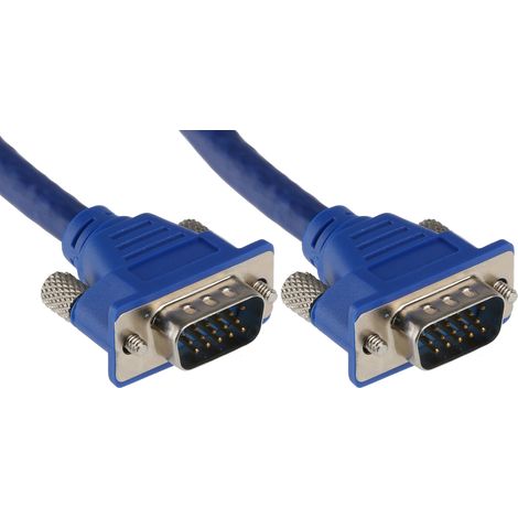 Câble VGA VGA vers VGA Mâle VGA Mâle VGA 1m Bleu ( Prix pour 1 ) (1/3)