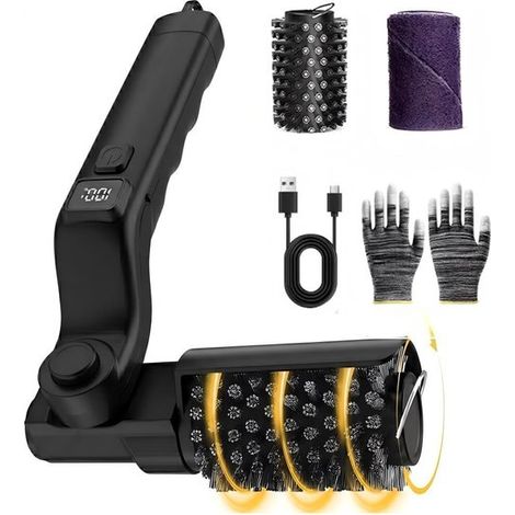 Brosse de Nettoyage Électrique pour Barbecue Noire – Grille de Barbecue, Fours et Planchas (1/5)