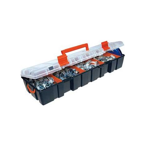 Coffret de colliers de serrage 86 pièces – Plage de serrage 10 à 28 mm – Longueur de bande 3 m – Largeur de bande 8 mm – Acier – Serflex (1/5)