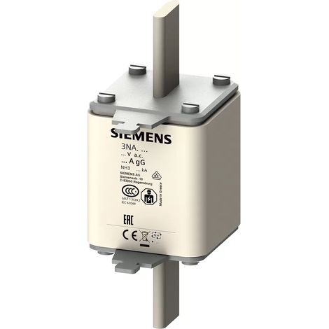 Siemens 3NA3360 Sicherungseinsatz   Sicherungsgröße = 3  400 A  500 V 3 St. (1/2)