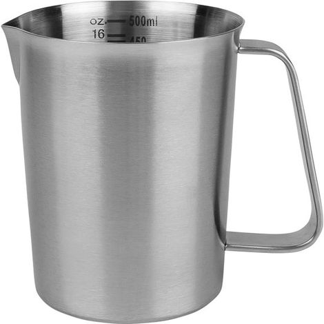 Messbecher 500 ml – Küchenmessbecher aus Edelstahl mit präzisen Markierungen und ergonomischem Griff (1/5)