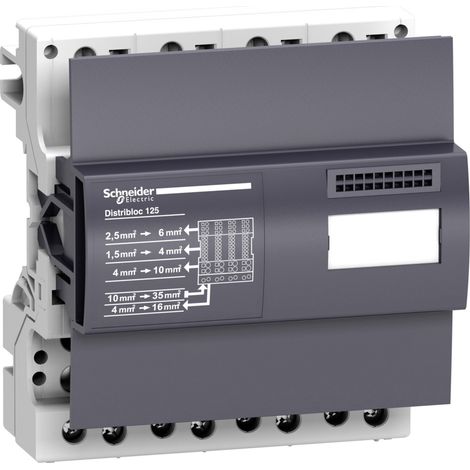 LINERGY DX 4P 125A 6M 52-Port-Modulverteiler IPxx B für DIN-Schiene