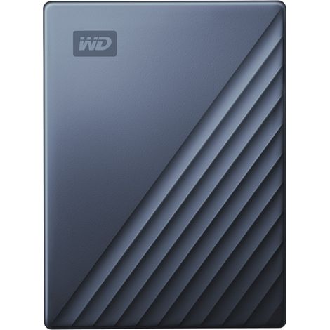 WD My Passport Ultra 4TB Blue USB-C/USB3.0 HDD 6,4cm 2,5Zoll Metal finish RTL portable extern