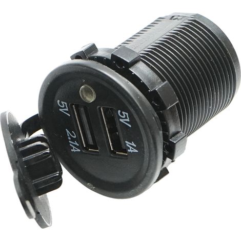 Caricabatteria per auto 12V con 2xUSB/1A, 2.1A Breckner Germany (1/3)