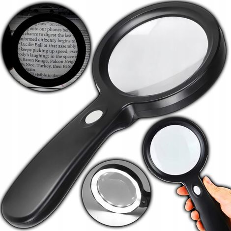 Lente d'ingrandimento 10x con illuminazione a LED (1/5)