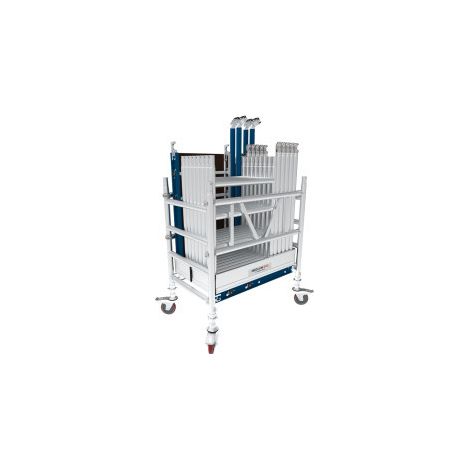 Echafaudage roulant aluminium NEOLIUM EVO Hauteur travail 6.20 m - Tubesca Comabi