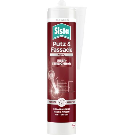 Sista Putz & Fassade Acrylique Couleur blanc cassé SHPW3 280 ml R675572