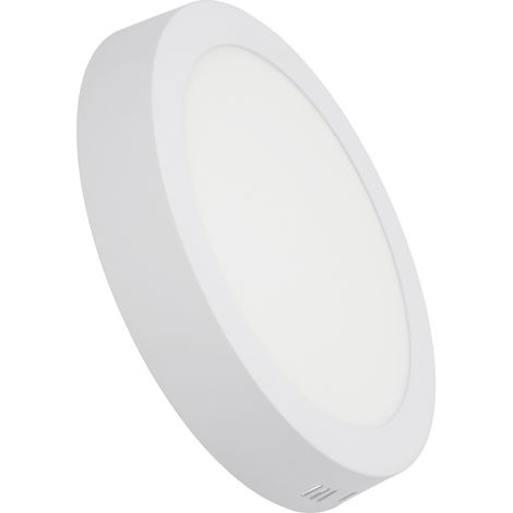 Faretto LED da superficie (20W 6000K 1800lm) IP20 Ø22x3,5cm colore bianco (1/5)