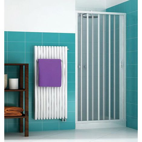 Box doccia Vergine PVC con apertura a soffietto laterale 1 anta 80/90 cm