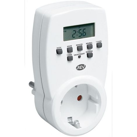 Temporizador digital blanco (por 12) (1/2)