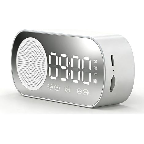 Portable Bluetooth Speaker with Digital Clock  Long Battery Life, Powerful Wireless Mini Stereo Speaker, Connected Speaker for Home, Office, Outdoor (1/5)