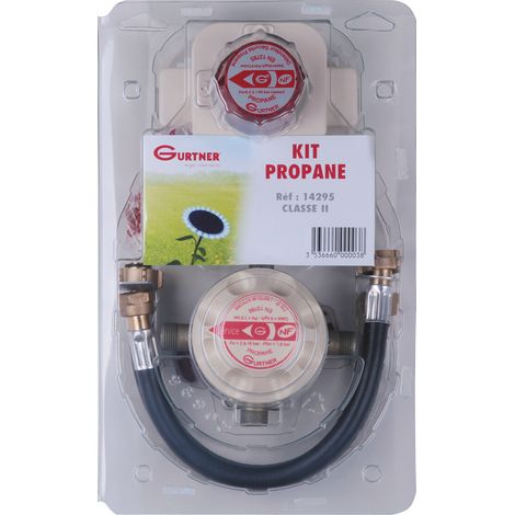 Propangas-Kit mit 2 Flaschen – Umschaltregler Begrenzung 4kg/h 37mbar