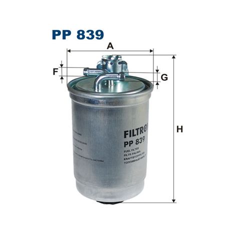 FILTRE À CARBURANT PP839 FILTRON