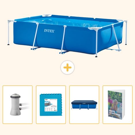 Intex Piscine Tubulaire Rectangulaire - 300x200x75 cm - 5-pièces SCB124 (1/5)