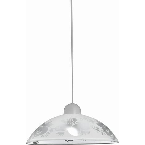 Lampada a sospensione Candellux Beris bianca Ø30 E27