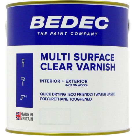 Bedec Multi Surface Clear Varnish - Gloss - 500ml