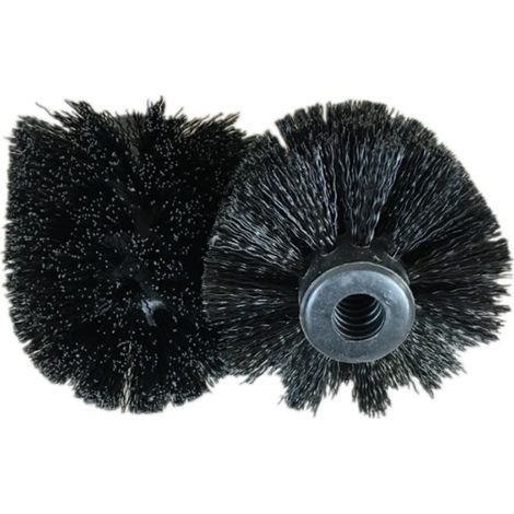 Lot de 2 têtes de brosse WC noires et blanches en PP, têtes de rechange pour brosse WC-AquaForge (1/4)