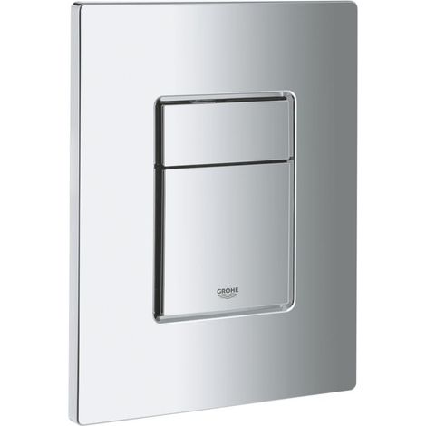 For Grohe Skate Cosmopolitan Dual Flush Plate, Matt Chrome (38732P00) (1/4)