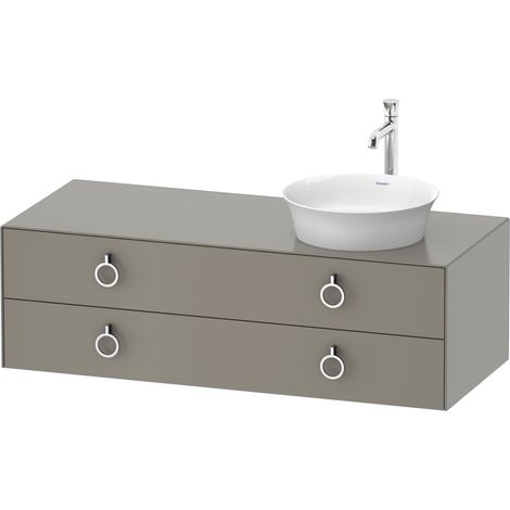 Duravit White Tulip, meuble sous-lavabo suspendu, largeur 1300 x