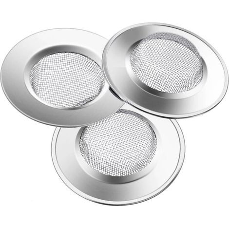 3PCS Filtre à évier Filtre de vidange en Acier Inoxydable de 7.7cm,Empêcher des Débris Obstrués pour évier de Cuisine,Bain lavabo, Baignoires-Fei Yu (1/5)