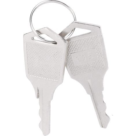 10 Stainless Steel ON/OFF Metal Key Switches with Nuts and Keys - 12mm, 220V AC/DC (Single Pole) (1/5)