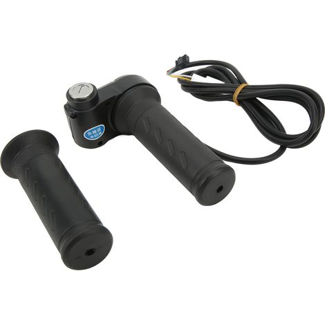Drehgasgriff für Elektrofahrräder/Elektroroller, 5-adrige Geschwindigkeitsregelung am Lenker, mit Schlüssel, passend für 22,5-mm-Lenker. (1/5)