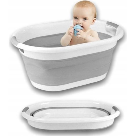Ciotola in silicone Contenitore per la biancheria Cesto pieghevole Vaschetta per neonati 30L (1/5)