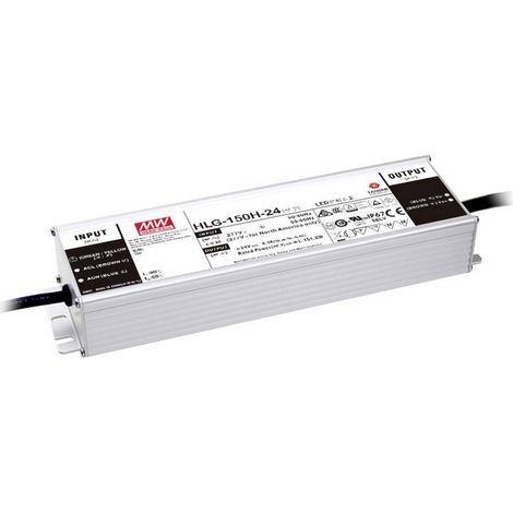 MW Mean Well HLG-150H-24AB Driver per LED Tensione costante 151.2 W 3.8 - 6.3 A 22 - 27 V/DC dimmerabile, Funzione dimm