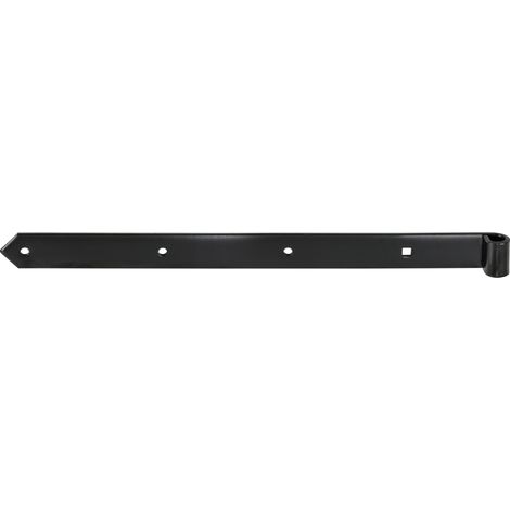Vormann Ladenband für Torbeschlag Stahl 40 x 3 cm schwarz