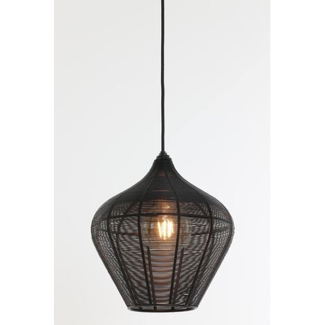 Suspension - noir - Alvaro - métal - lampe en fil métallique - (1/3)