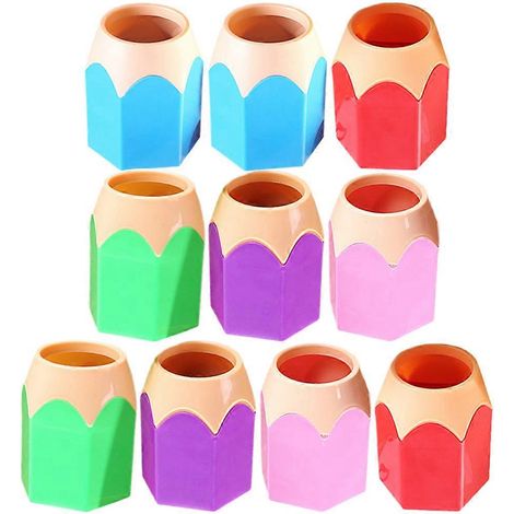 Lot de 10 jolis porte-crayons esthétiques, distributeurs de crayons et de stylos (1/5)