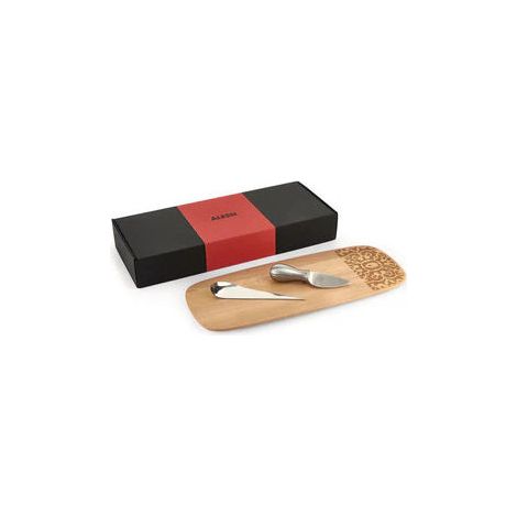 Alessi Set Alessi & Cheese Tagliere, Coltello e Punteruolo con Scatola Regalo