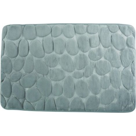 MSV TAPIS DE BAIN MICROFIBRE PEBBLE 50X80CM GRIS 3700703940555