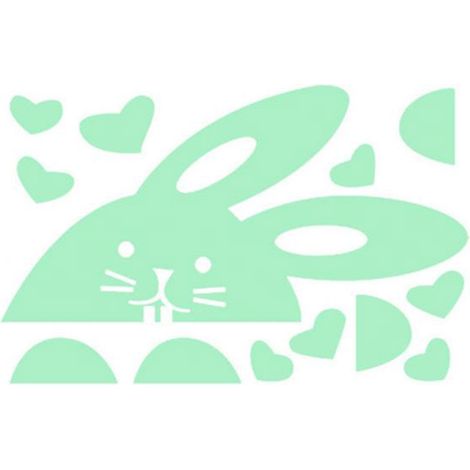 Stickers muraux lumineux lapin pour chambre d'enfant, décoration d'interrupteur. (1/5)