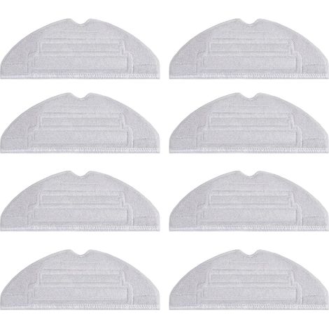 8 Stück VibraRise 2.0 Wischtücher Mop für  S8 Pro Ultra Saugroboter, Mikrofaser Wischtuch Ersatzteile Zubehörset (2 Schwingungsbereiche) (1/2)