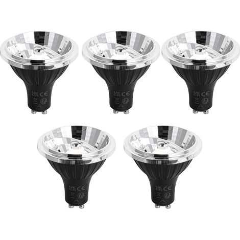 LUEDD Juego de 5 bombillas LED GU10 regulables en 3 pasos 70mm 6.5W 600LM 4000K
