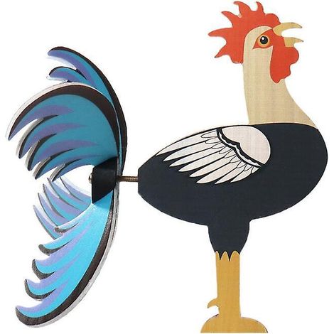 noir Coq Moulin Vent Jardin Ferme Dcoration Tanche Yard Statue Sculpture Vivanteextrieur