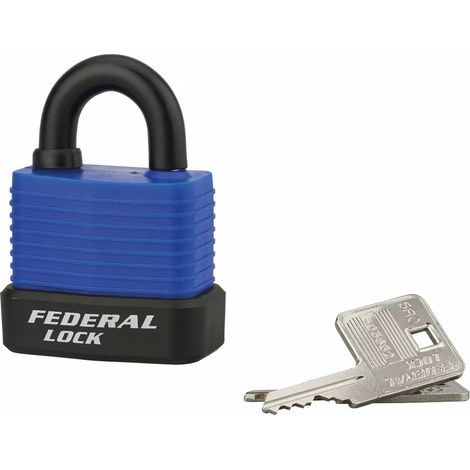 Cadenas à clé BUMPER 45 mm bleu (1/3)