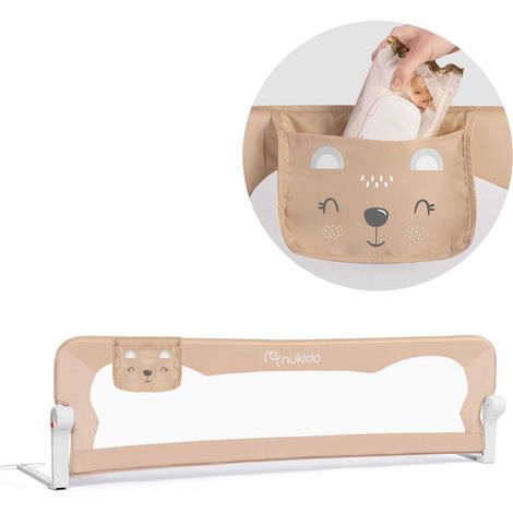 Sponda per letto 150 x 42 x 35 cm nukido beige (1/5)