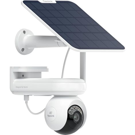 4K PT Caméra Surveillance WiFi Exterieure sans Fil Pré-Enregistrement Détection Intelligente 360° Suivi Auto Vision Nocturne Batterie Panneau Solaire (1/5)
