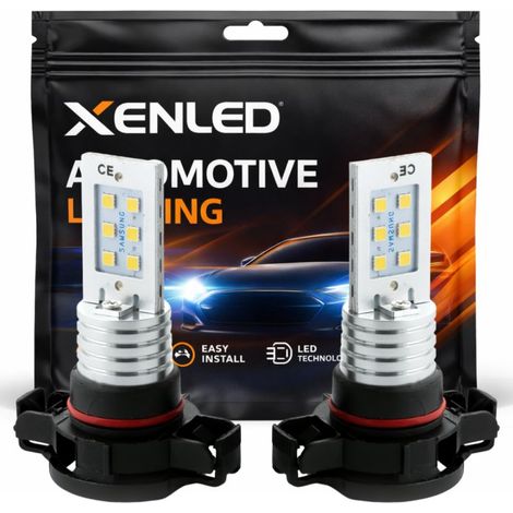 2 x Ampoules 12 LED SS HP - PS19W - Audi A3 8P - Haute Puissance - PG20-1 - Blanc