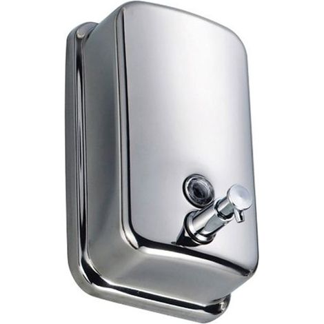 Dispenser sapone liquido manuale inox 800 ml con chiave  Tecom