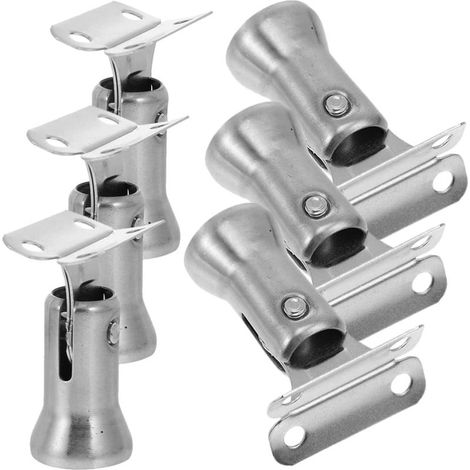6pièces Supports De Rampe Acier Inoxydable Lot De Supports Muraux Pour Main Courante Escalier Durabilité Et Design Élégant Installation Facile (1/5)